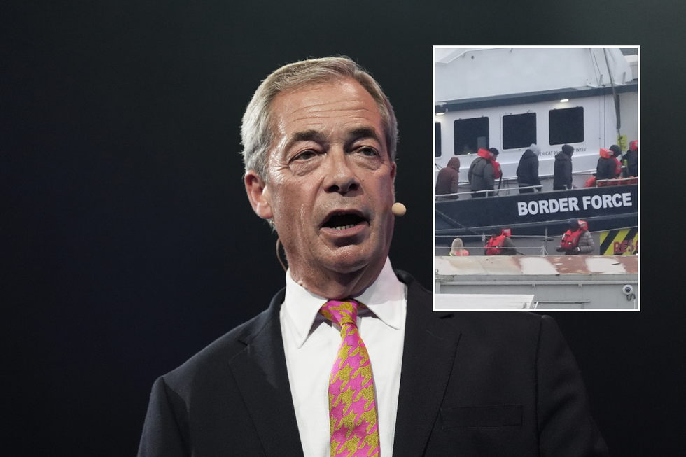 u200bNigel Farage said a migrant who threatened him was detained