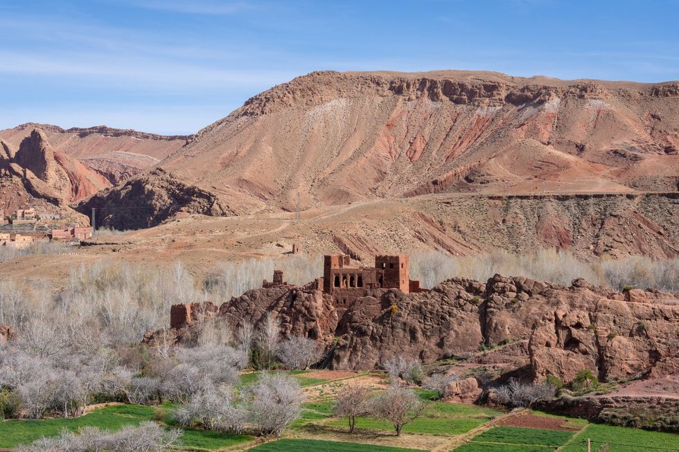 u200bOld Kasbah in the Dades valley in the Atlas mountain near Ouarzazate in Morocco