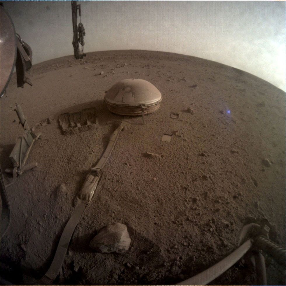 u200bOne of the last images taken by NASA's InSight Mars lander