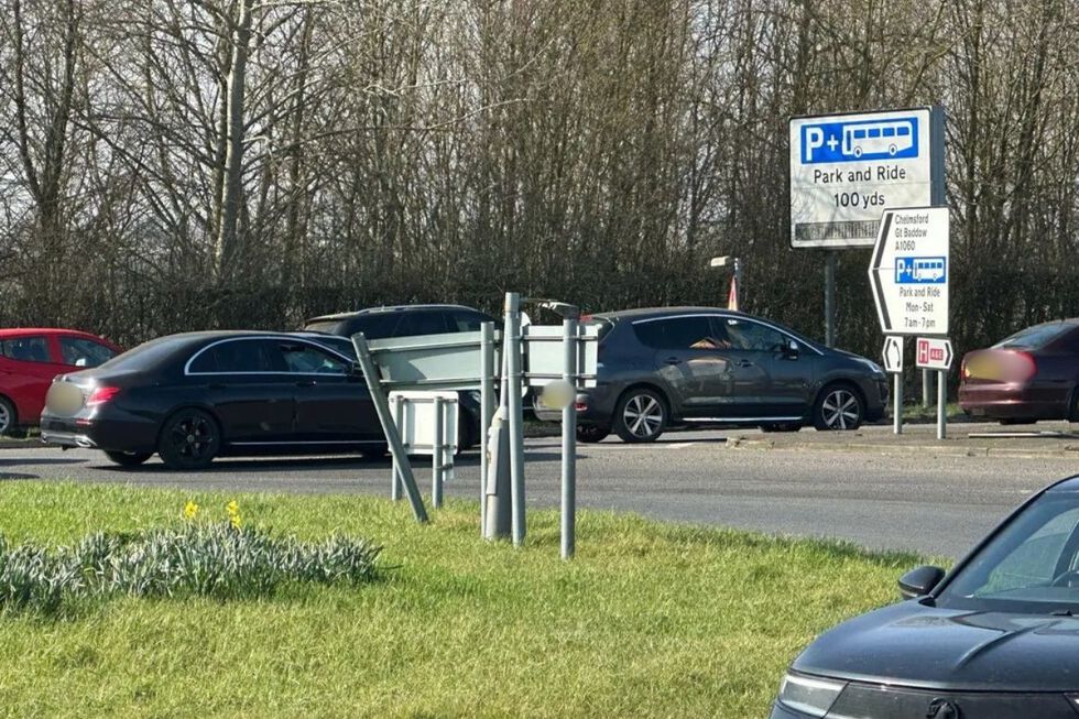 u200bPeople going to the car boot sale have been parking dangerously on the nearby roundabout