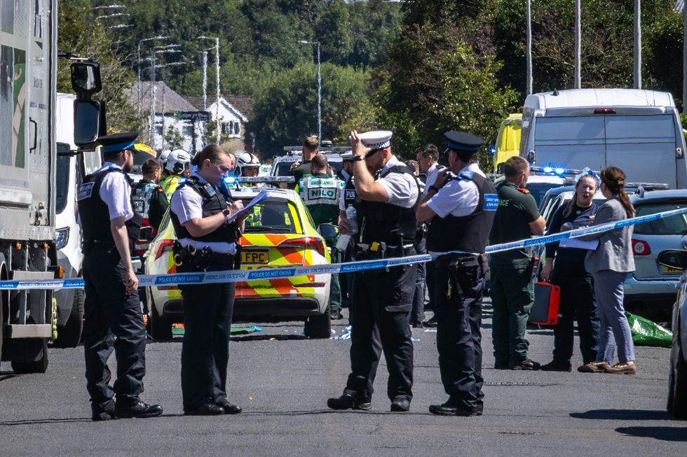 u200bPolice at the scene in Southport