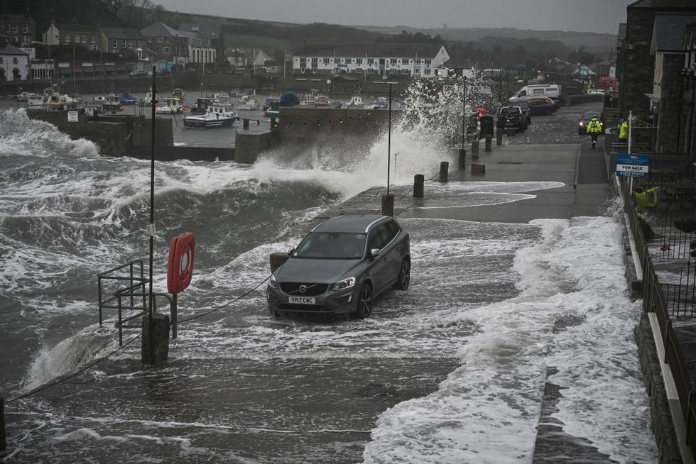 u200bPorthleven, Cornwall was hit with extreme flooding