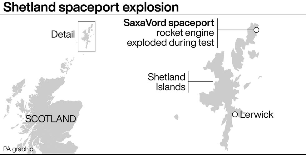 u200bPosition of Shetland spaceport