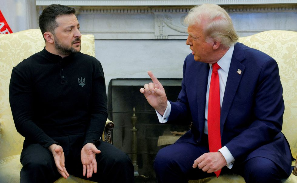 \u200bPresident Donald Trump meets with Ukrainian President Volodymyr Zelenskiy