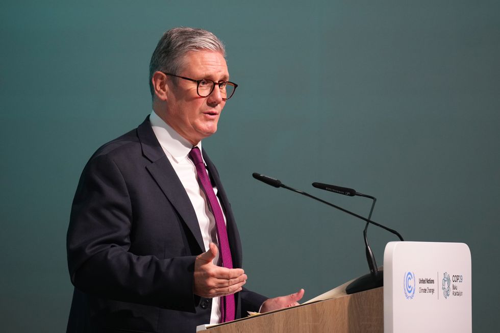 u200bPrime Minister Sir Keir Starmer speaks on day two of the Cop29 climate summit