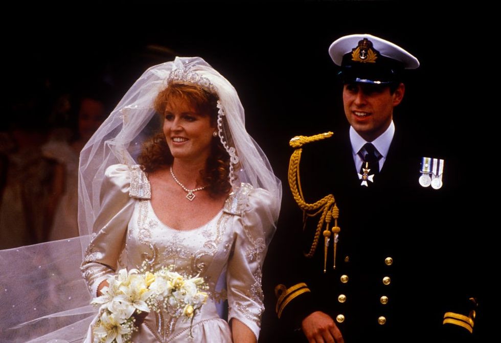 u200bPrince Andrew, Duke of York, and Sarah Ferguson married in 1986