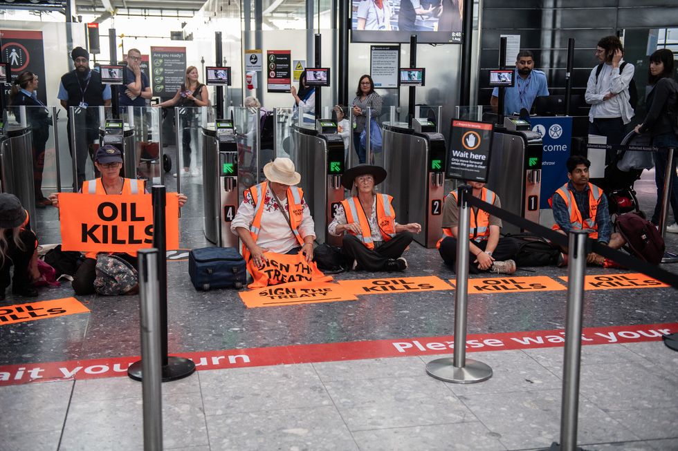 u200bProtests at Heathrow Airport