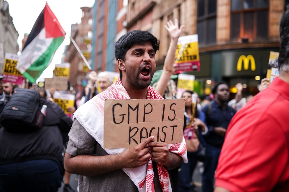 u200bProtests in central Manchester