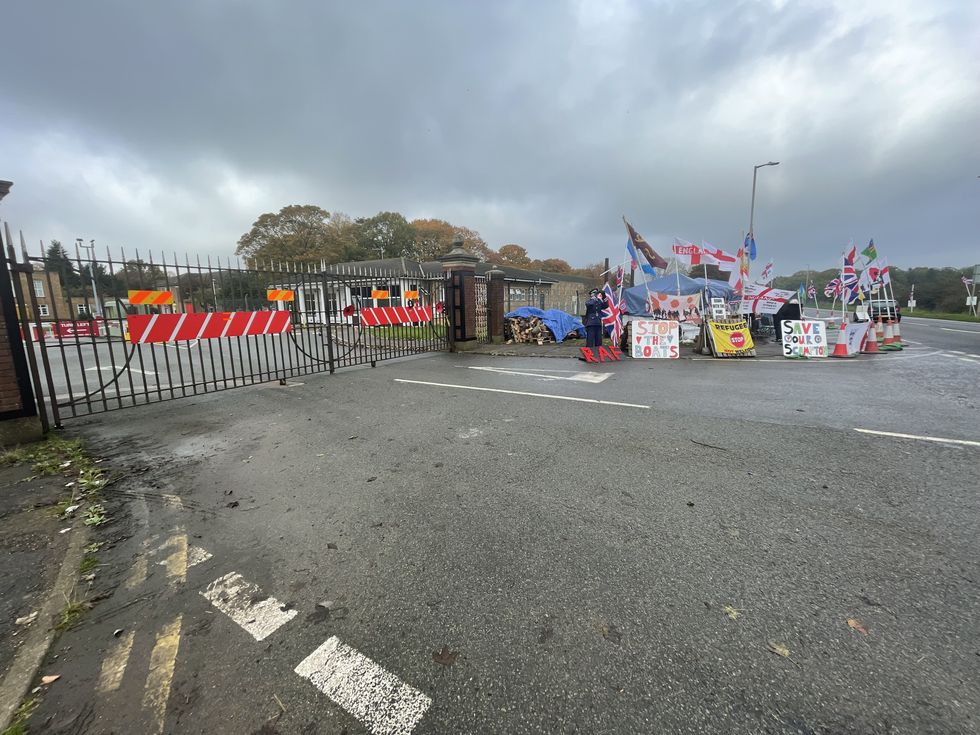 RAF Scampton: Protestors burn Dambusters flag in shocking scenes as ...