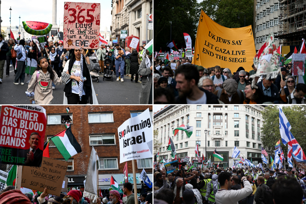 \u200bProtests took place in central london