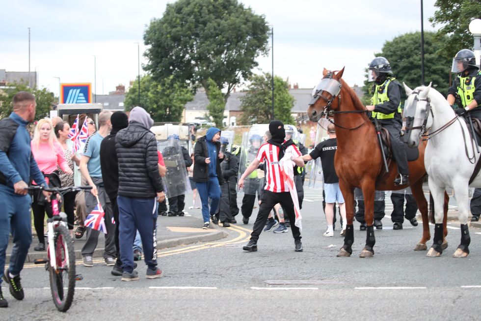 u200bRioters were spotted wearing balaclavas