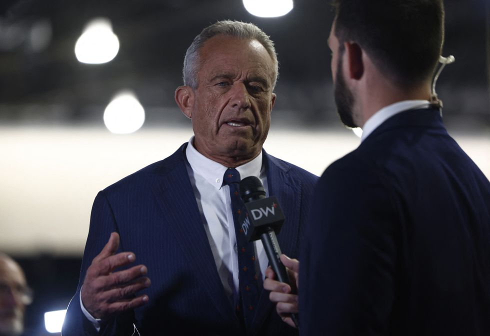 \u200bRobert F Kennedy Jr speaks in spin room ahead of the debate