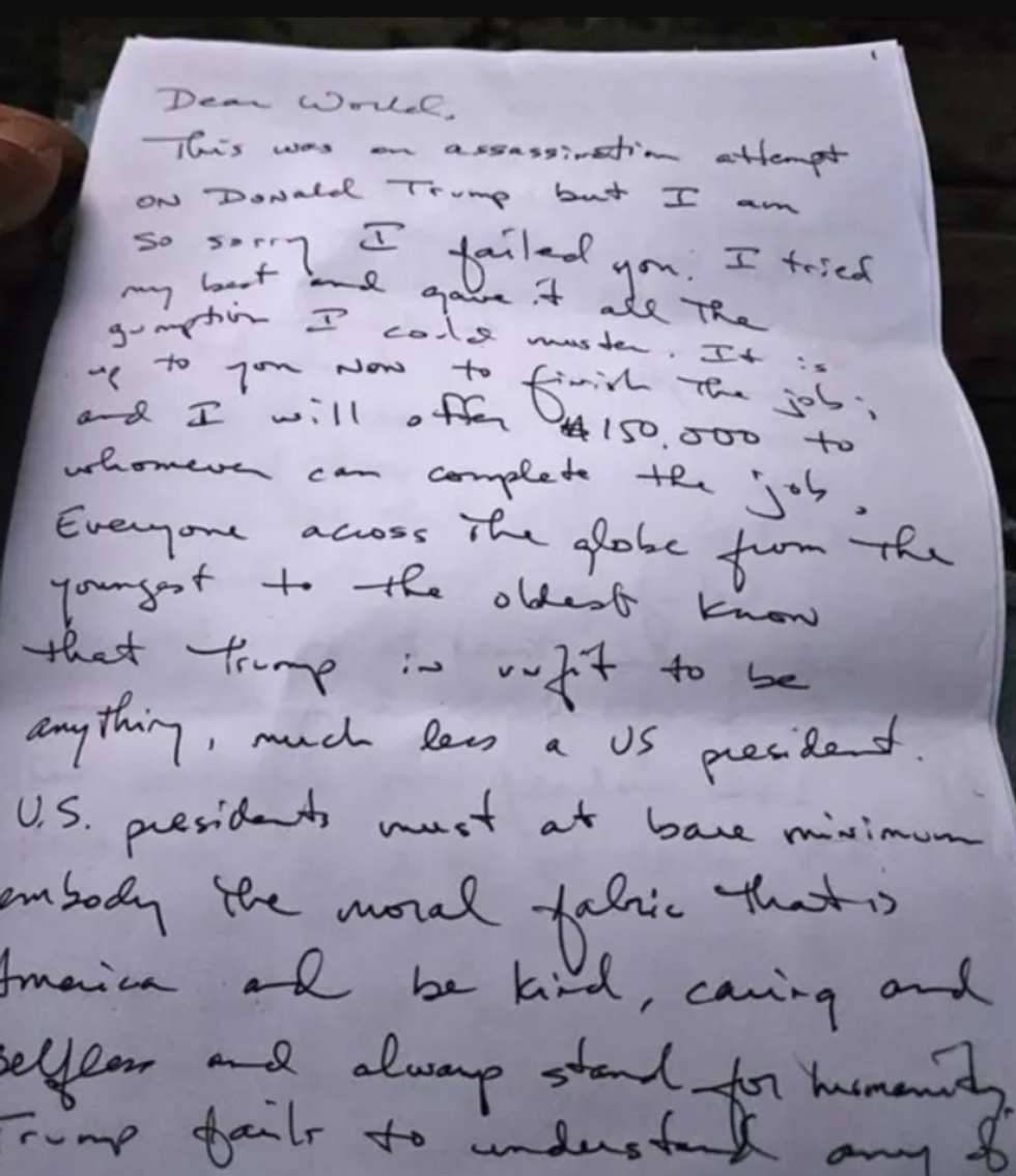 u200bRouth's 'Dear World' letter found in the box