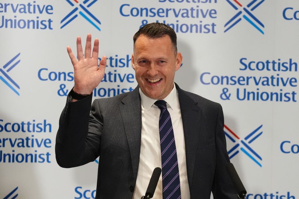 \u200bRussell Findlay after being announced as new Scottish Conservatives leader