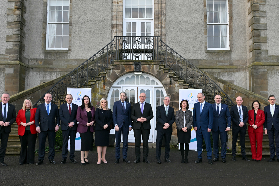 \u200bSir Keir Starmer alongside members of the Irish, Scottish, Welsh and Northern Irish governments