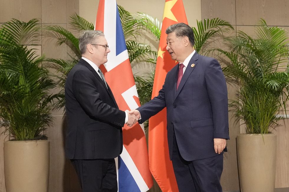 \u200bSir Keir Starmer meets Chinese President Xi Jinping in Brazil