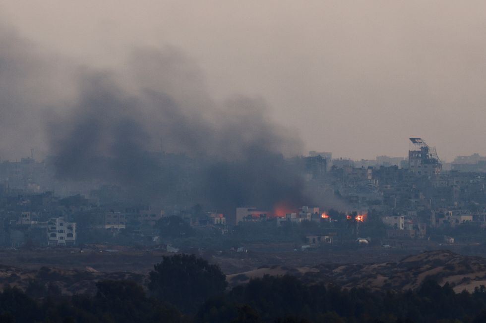 \u200bSmoke rises from North Gaza, amid the ongoing conflict in the enclave between Israel and Hamas