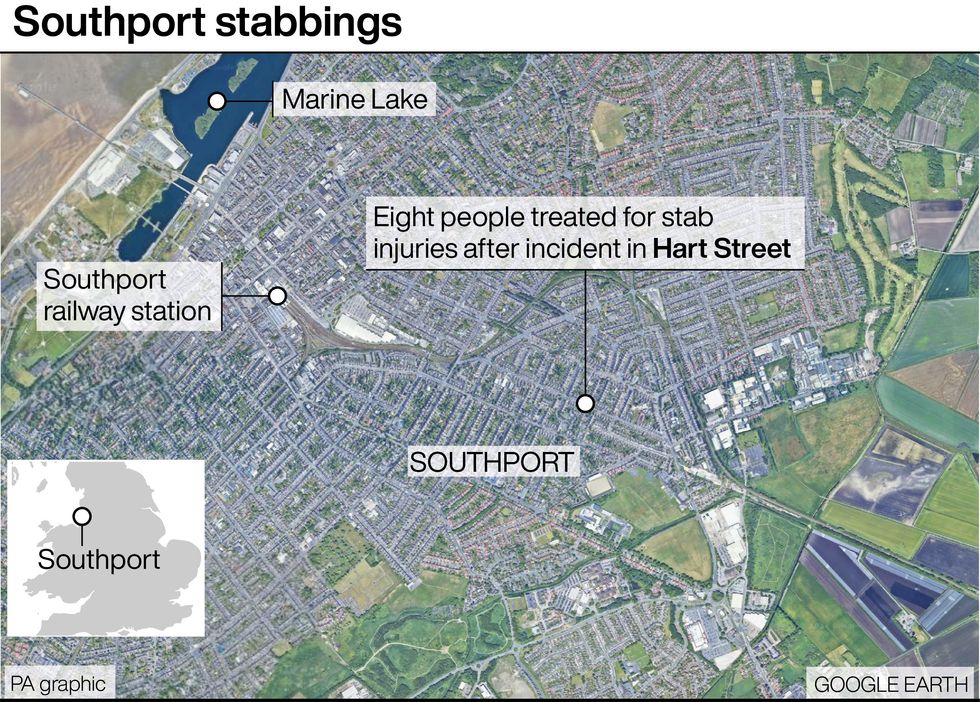 u200bSouthport stabbing mapped