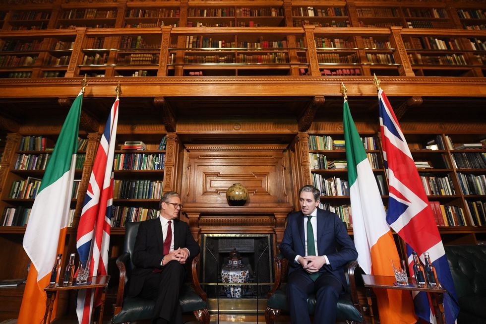 \u200bTaoiseach Simon Harris and Keir Starmer