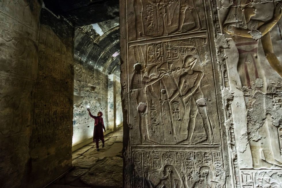 \u200bThe archaeological site of Abydos near Egypt's southern city of Sohag