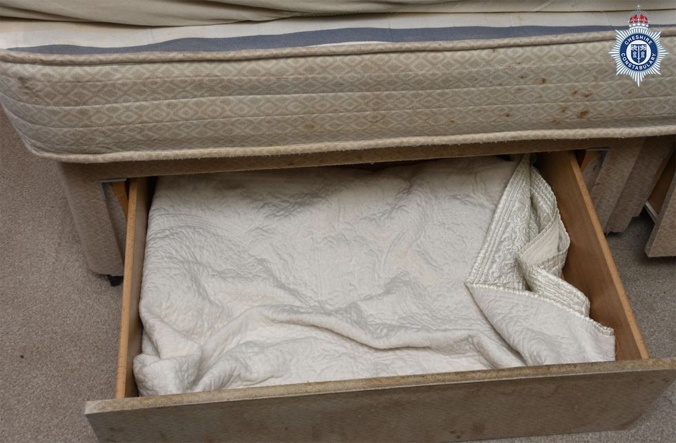 u200bThe drawer where a baby was kept in, stored under her mother's bed, until she was discovered weeks before her third birthday