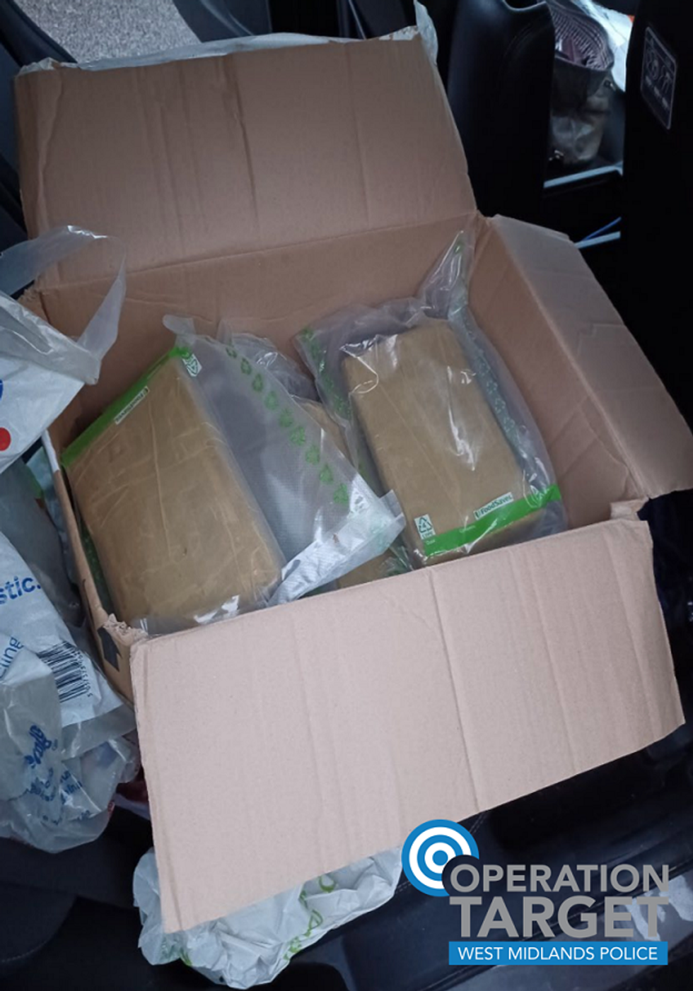 u200bThe drugs seized from her car at the Staffordshire services