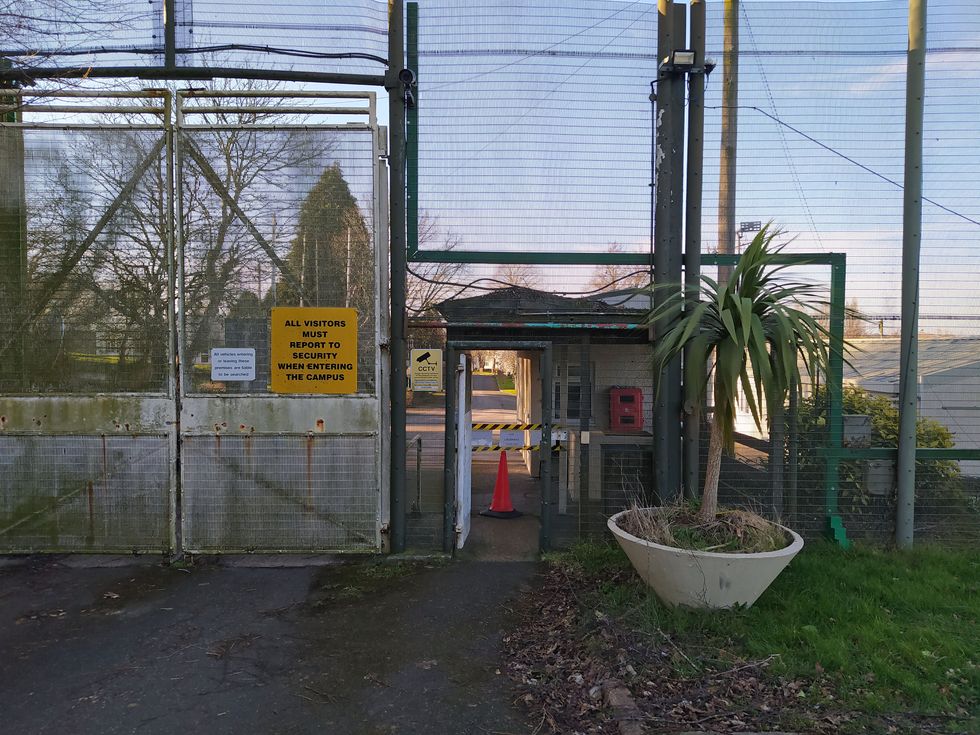 u200bThe entrance to the former RAF site