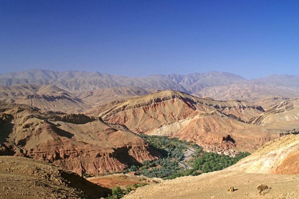 u200bThe High Atlas Mountains in the Maghreb region of Morocco