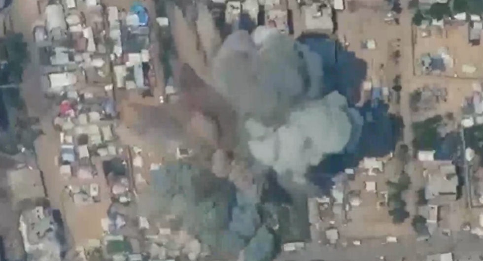 u200bThe IDF released a video of an airstrike in the southern city of Khan Younis