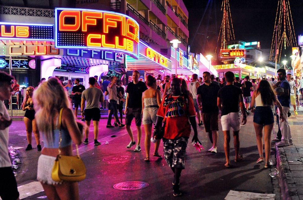 \u200bThe main strip in Magaluf