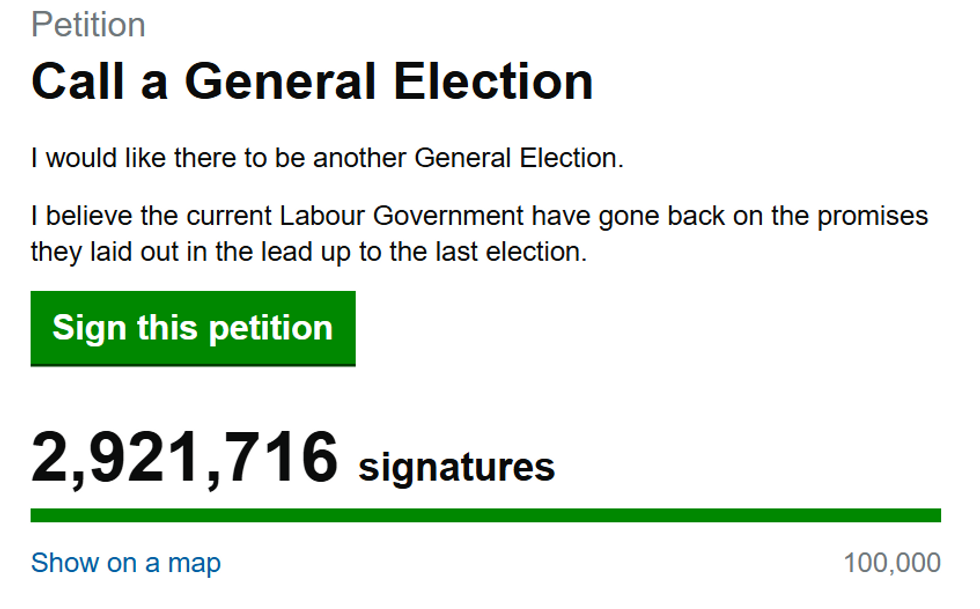 u200bThe petition has gained almost 3 million signatures as of Saturday evening