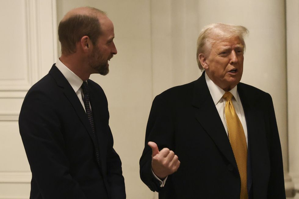 \u200bThe Prince of Wales greeting US President Elect, Donald Trump