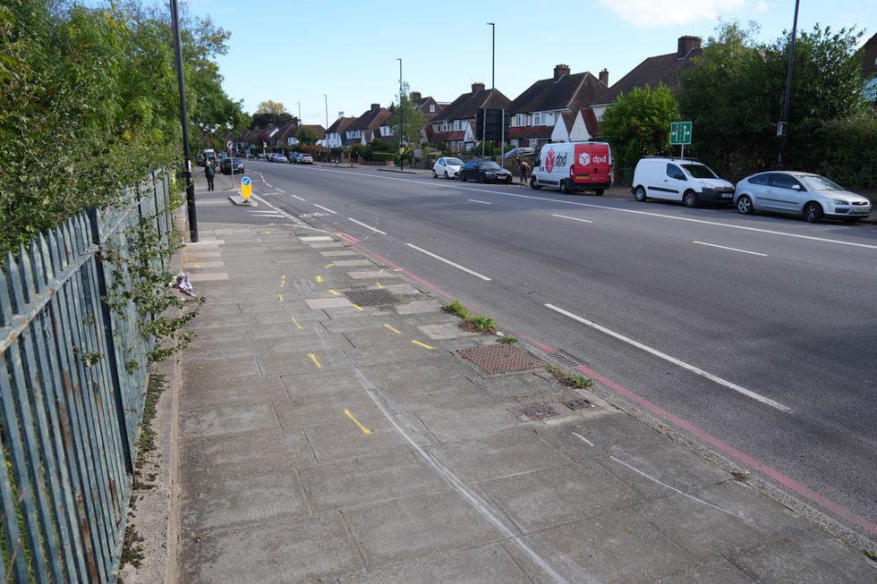 u200bThe scene near the A20 and Kidbrooke Park Road in Eltham, south-east London