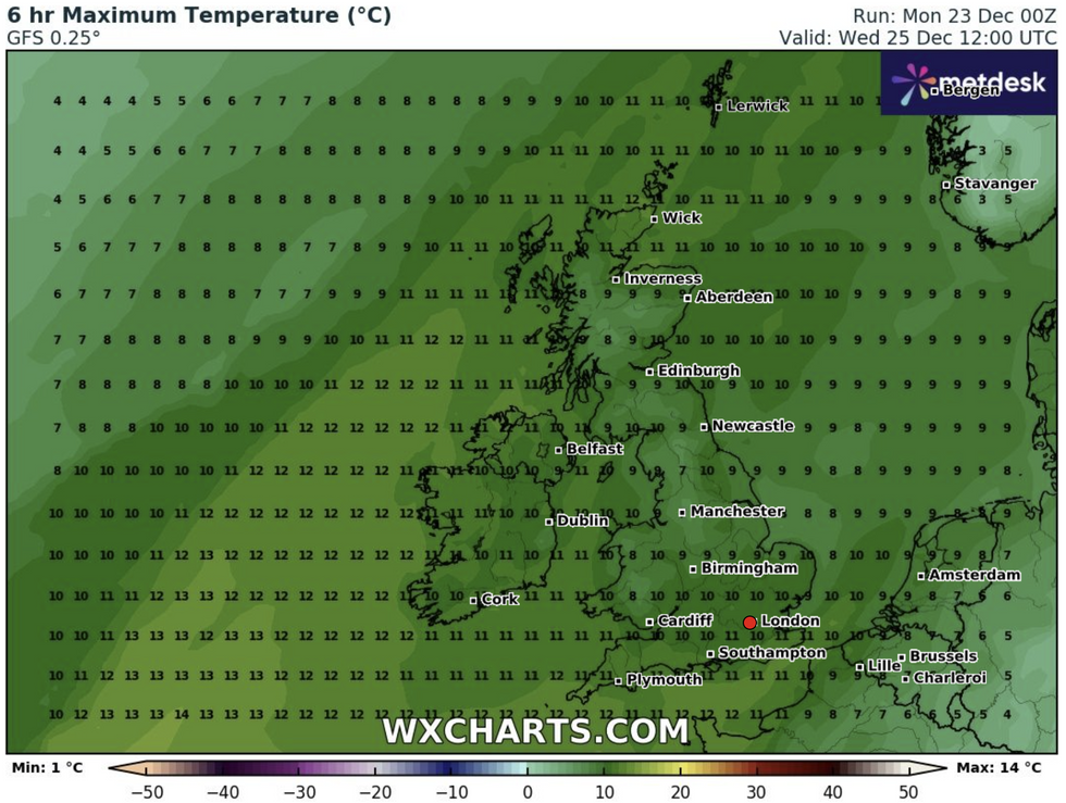 u200bThe temperature is set to stay mild across the UK