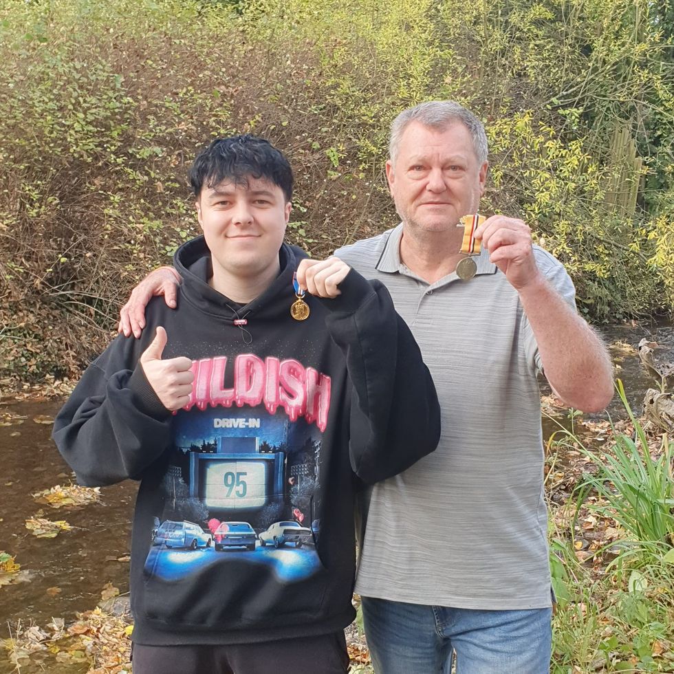 u200bTony posing with his medals