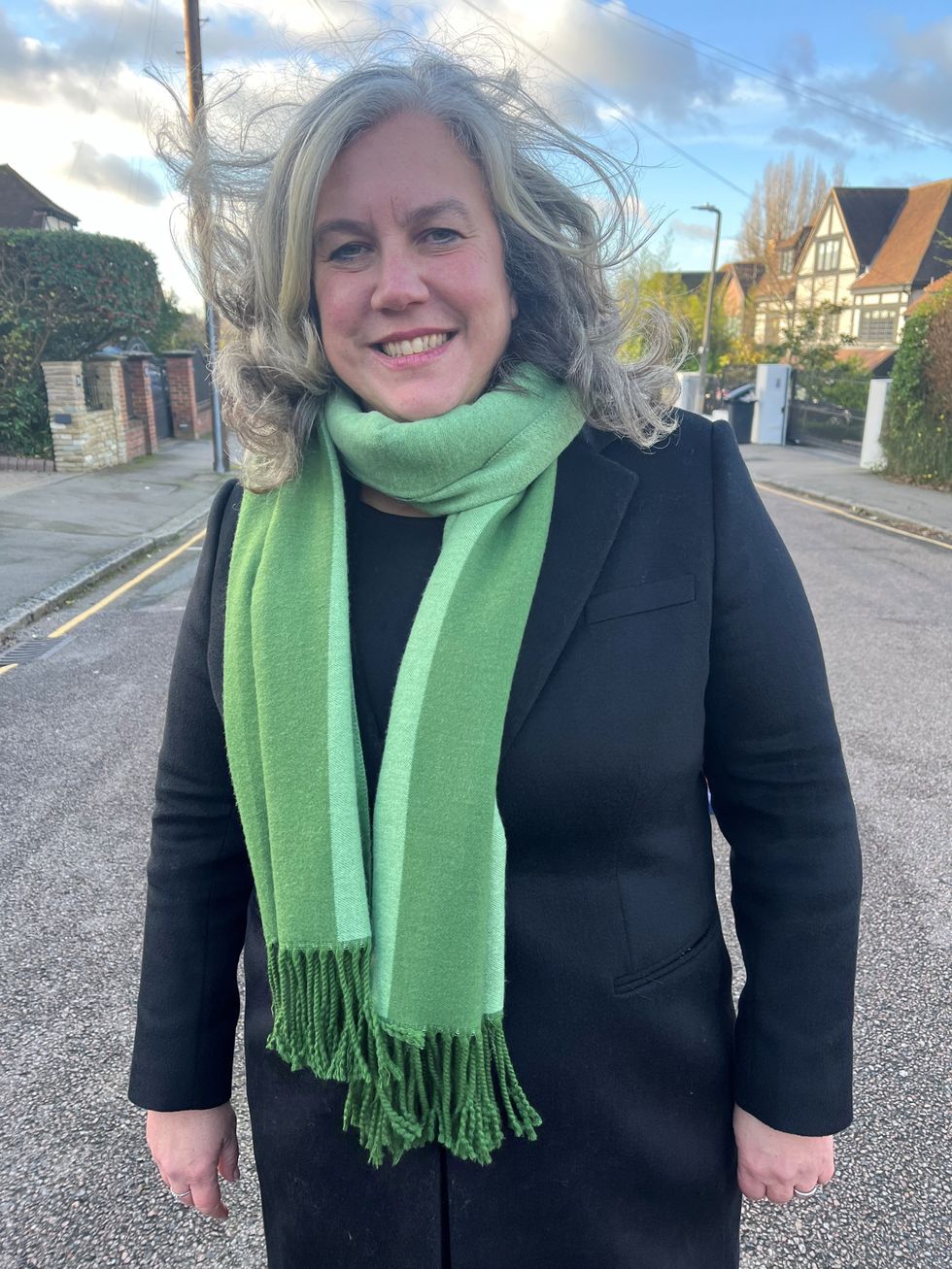 \u200bTransport Secretary Heidi Alexander poses for a photo in Loughton, Essex