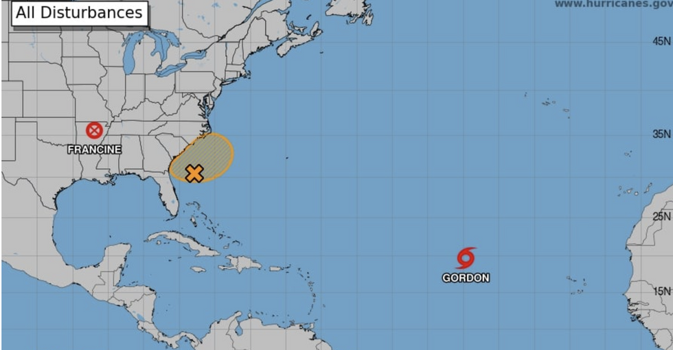 u200bTropical Storm Gordon in the Atlantic