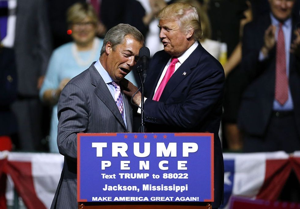 u200bTrump and Farage (pictured in 2016)