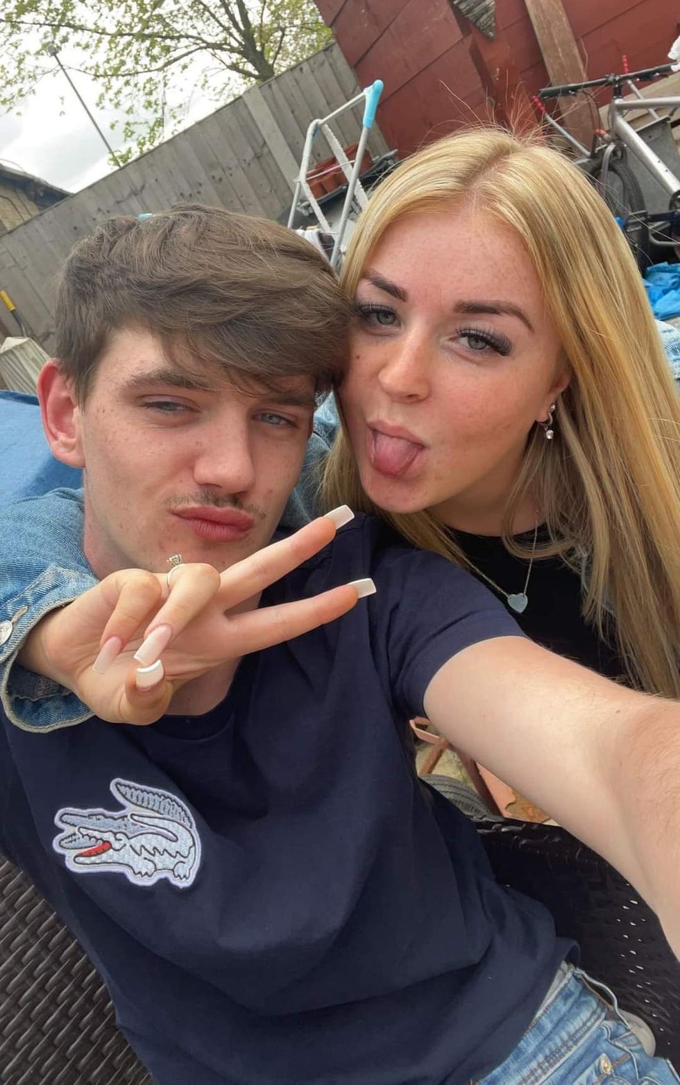 u200bTyler Kerry pictured with his girlfriend Molly (no surname given)