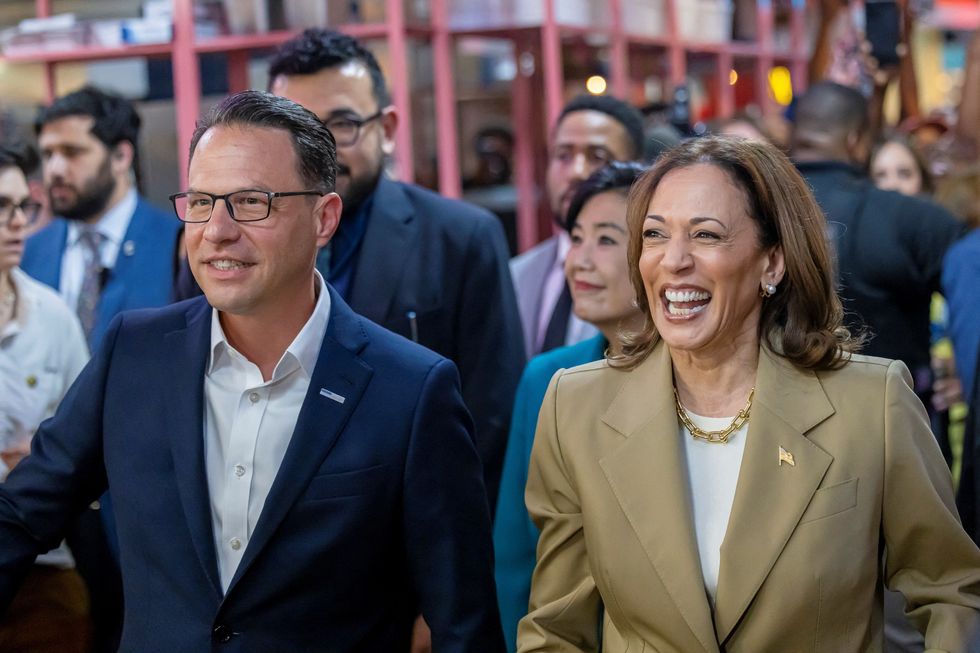 u200bU.S. Vice President Kamala Harris and Pennsylvania Governor Josh Shapiro