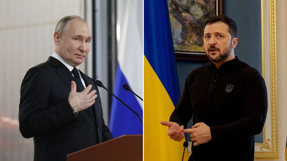 u200bVladimir Putin and  Volodymyr Zelensky