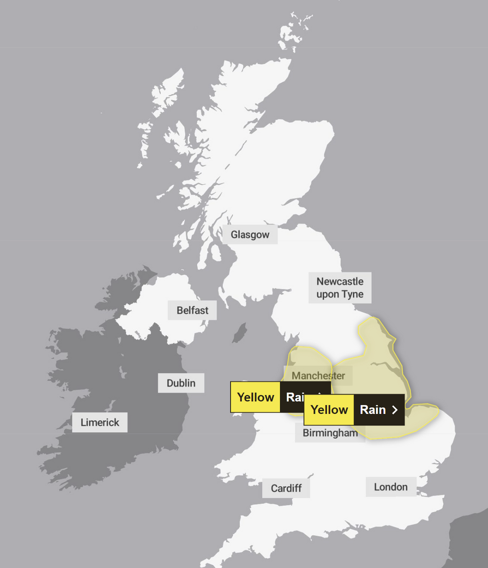 u200bYellow warnings have been issued