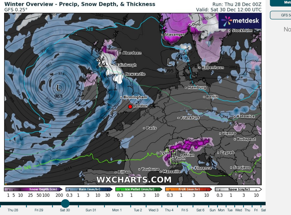 UK snow forecast Storm Henk to smash Britain in 24 hours with gales