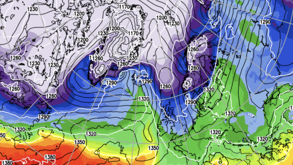 UK weather map