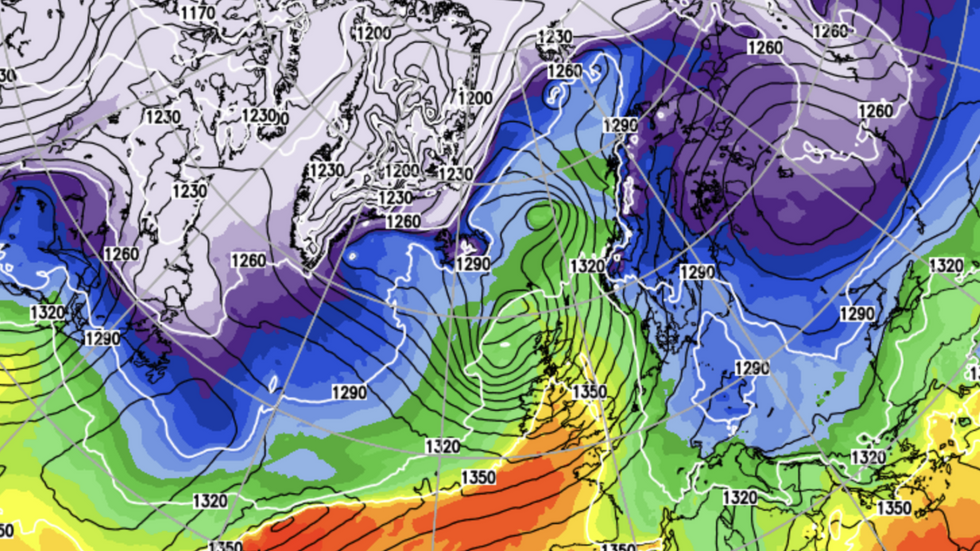 UK weather map