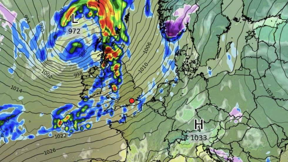 UK weather map