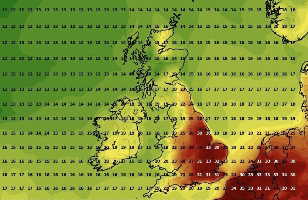 UK weather: Warmest day of the year set to strike Britain TODAY with 35C mini-heatwave