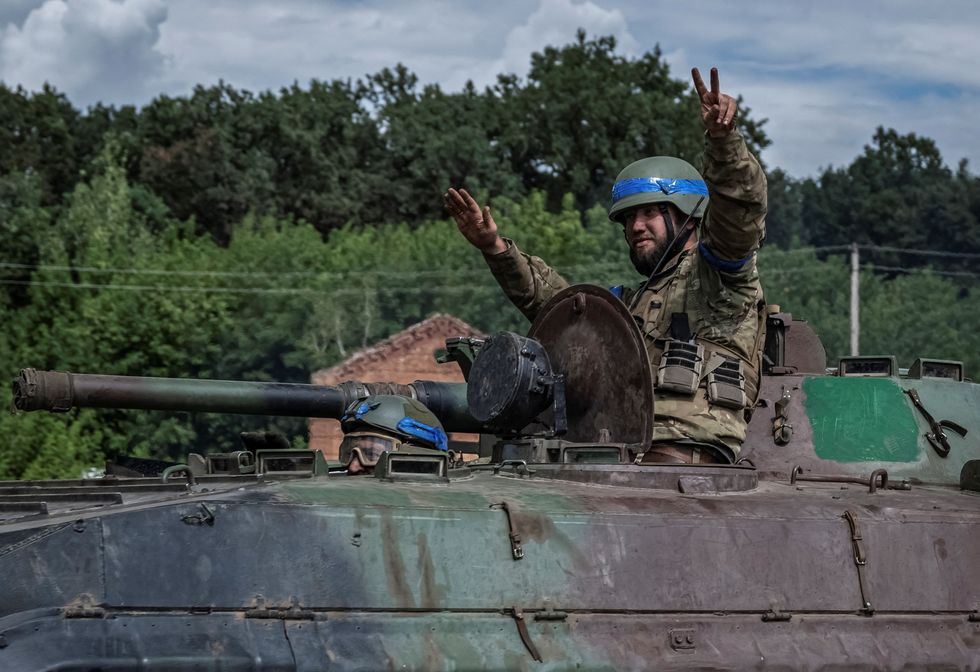 Ukrainian soldier in Sumy