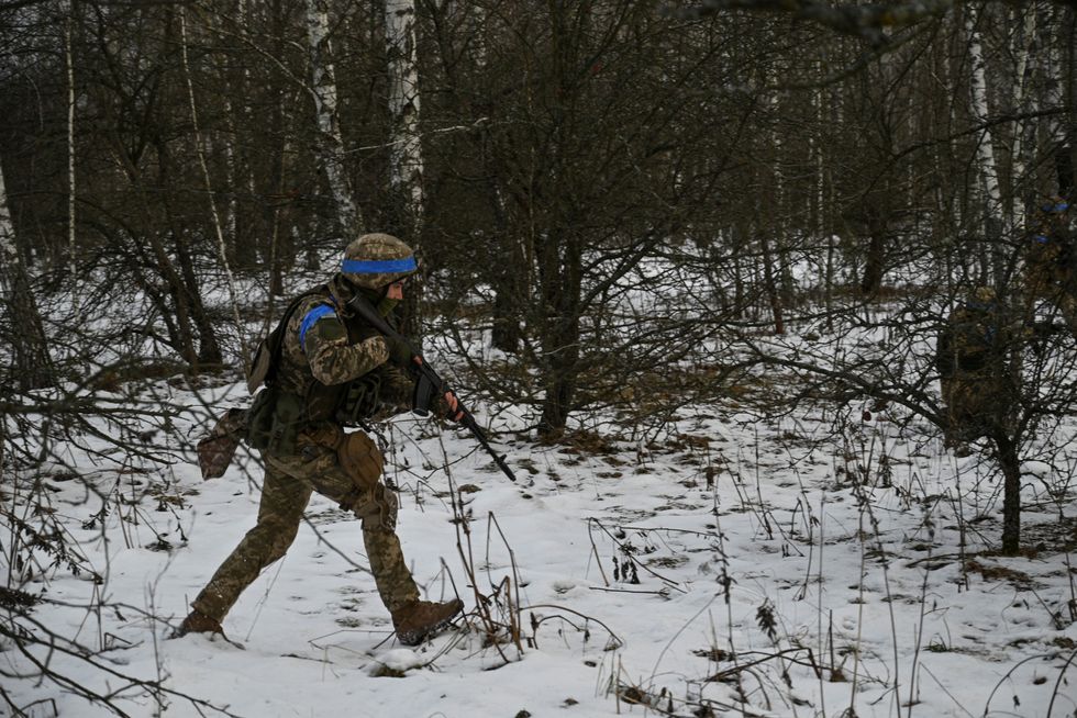 Ukrainian troops