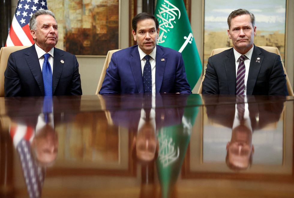 US Secretary of State Marco Rubio, US National Security Advisor Mike Waltz and US Middle East envoy Steve Witkoff